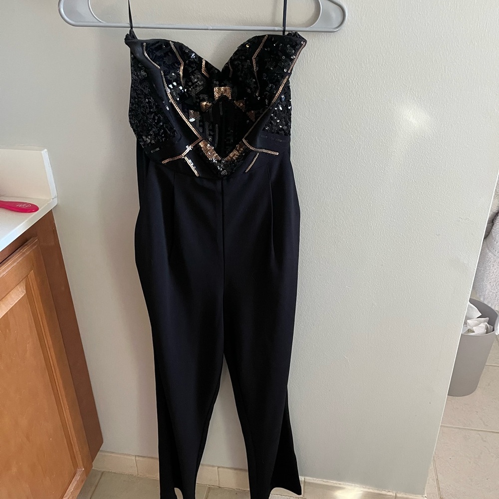 Express strapless jumpsuit